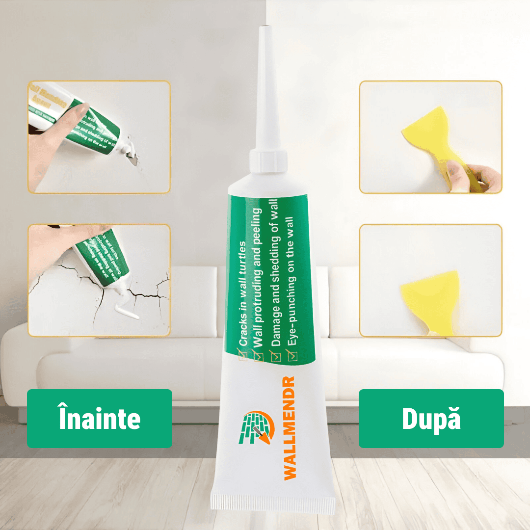 WALLMENDR® – Kit Reparare Pereți & Acoperire Pete (1+1 GRATIS) - imagine 2