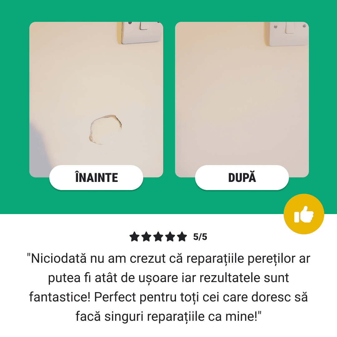 WALLMENDR® – Kit Reparare Pereți & Acoperire Pete (1+1 GRATIS) - imagine 7