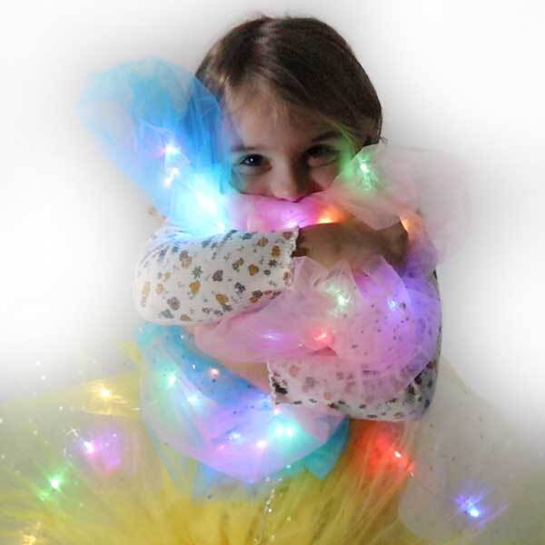 Fusta tutu cu lumini LED multicolore - imagine 5