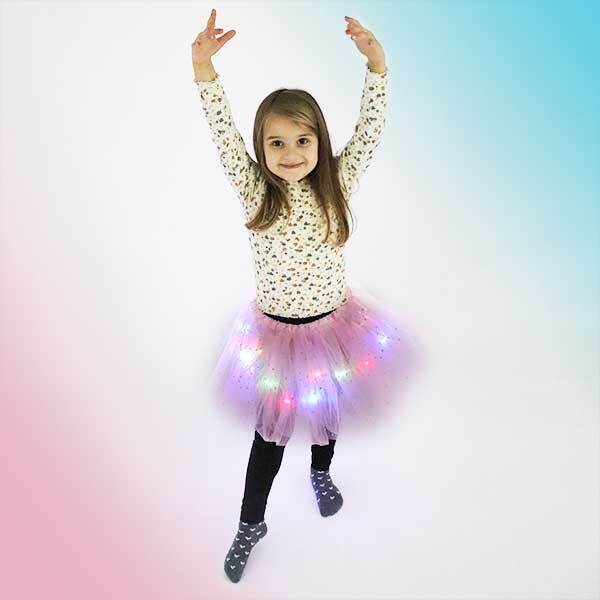 Fusta tutu cu lumini LED multicolore - imagine 6