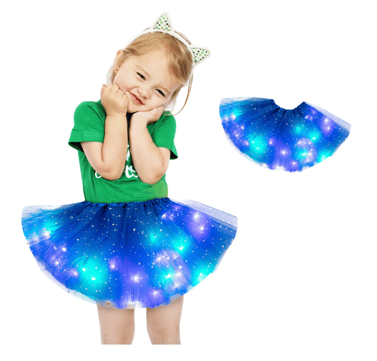 Fusta tutu cu lumini LED multicolore - imagine 3
