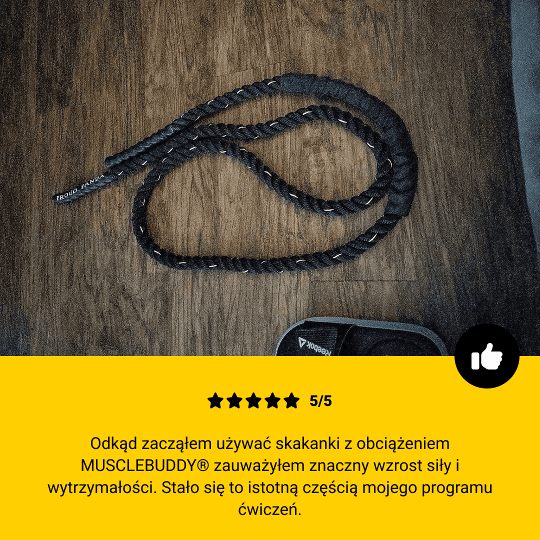 MUSCLEBUDDY®️ Coarda cu greutati - imagine 6