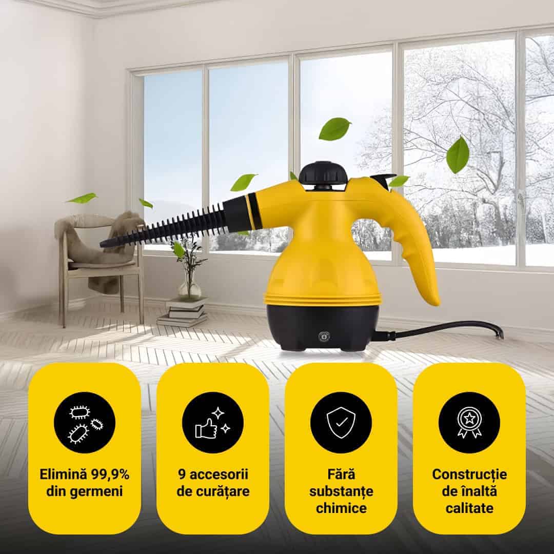 STEAMY® Vaporetto cu aer comprimat – Totul într-unul cu 9 accesorii exclusive - imagine 5