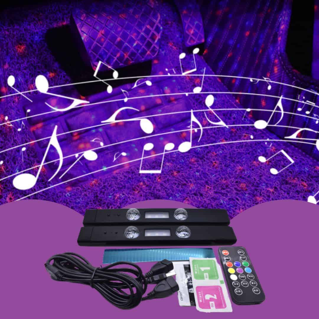 Lumină LED USB pentru bordul mașinii