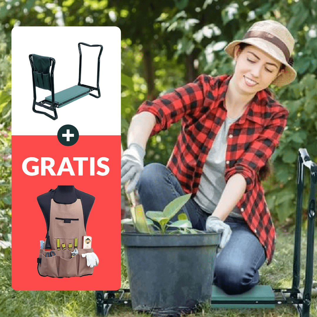Scaun multifuncțional pentru grădinărit + Curea specială pentru scule de grădinărit - Gratuit