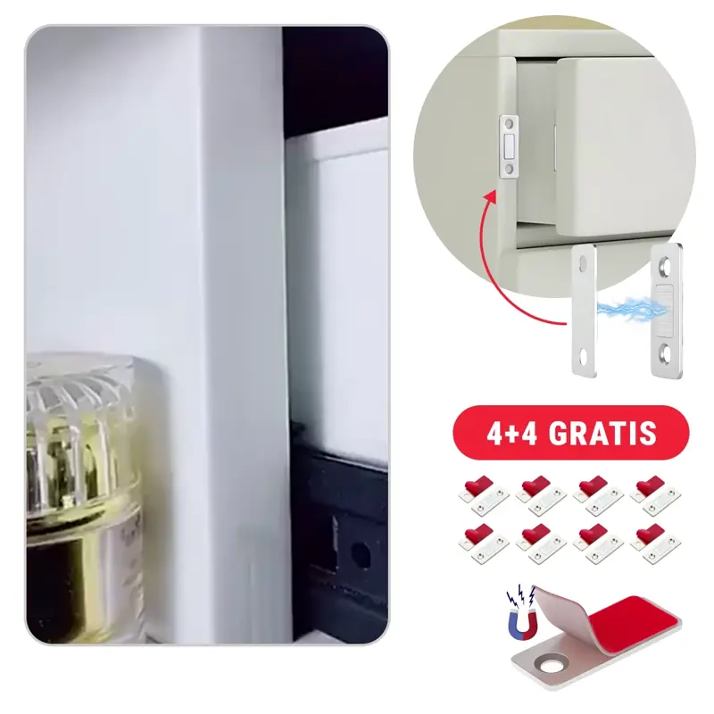 MAGRIP™ – Magneți Invizibili pentru Uși de Dulapuri (4+4 GRATIS)