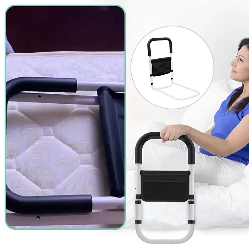 BEDMEDIC – mâner de sprijin pentru pat pentru ridicare și culcare ușoară și sigură (potrivit pentru orice pat)