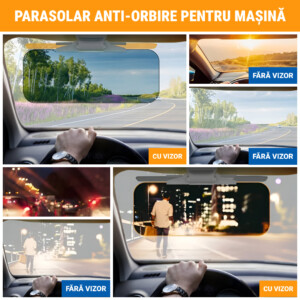 Alternative view of VISORSHIELD™ VIZOR ANTI-ORBIRE PENTRU MAȘINĂ ÎMPOTRIVA RAZELOR UV ȘI A SOARELUI