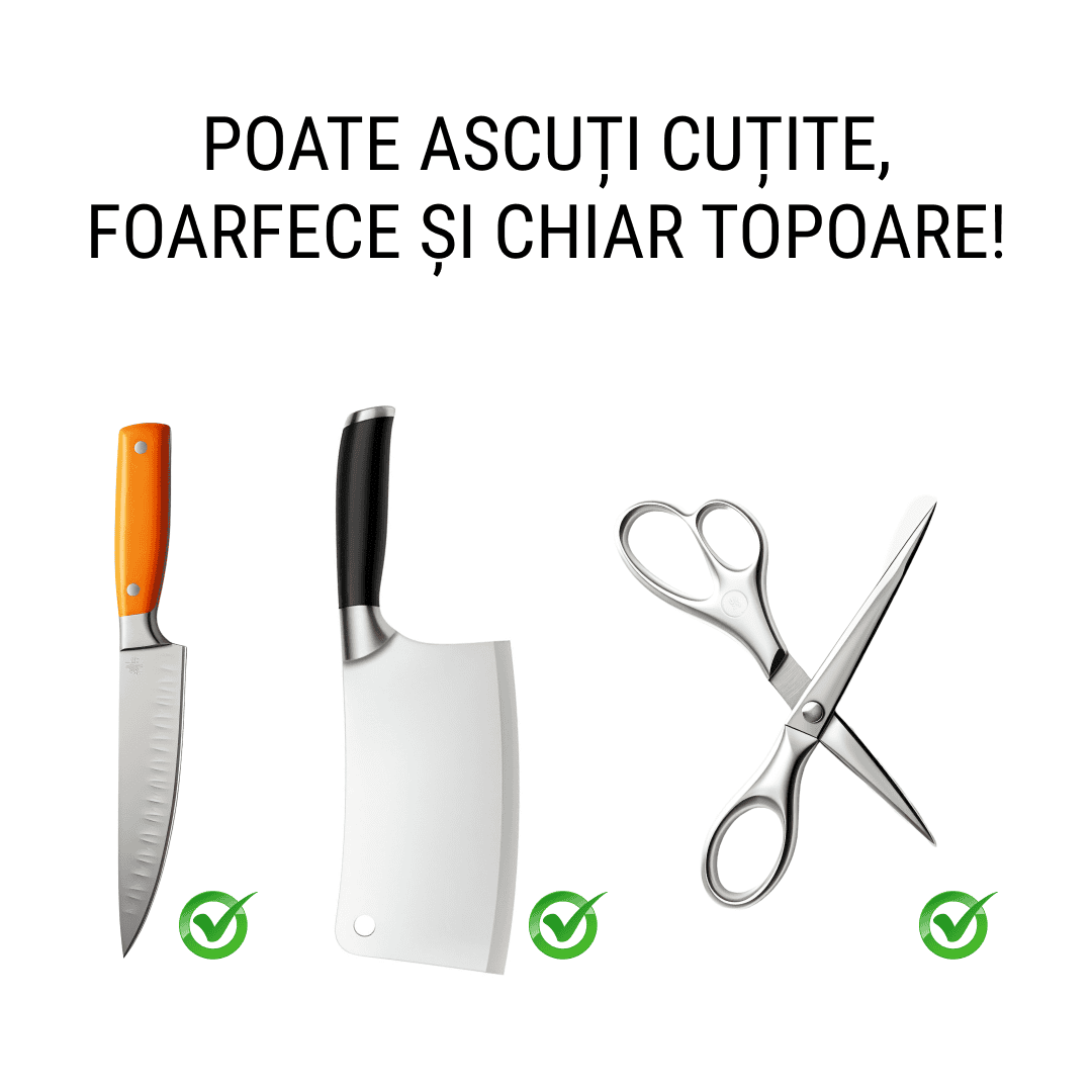 RAZORKNIFE – ascuțitor electric de cuțite pentru cuțite perfect ascuțite în câteva secunde - imagine 3