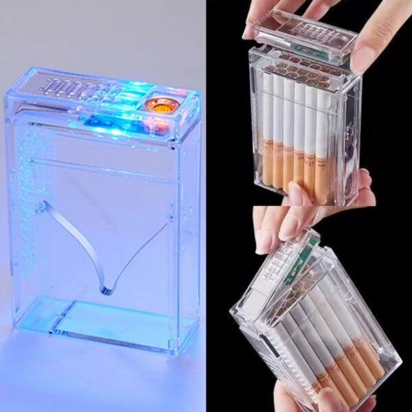 TABACHERĂ CU BRICHETĂ ELECTRICĂ LIGHTERCASE™ - imagine 5