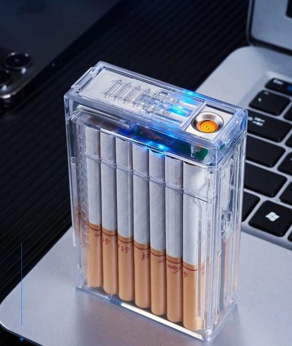 TABACHERĂ CU BRICHETĂ ELECTRICĂ LIGHTERCASE™ - imagine 9