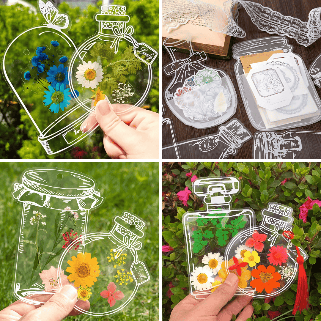 SEMNE DE CARTE CU FLORI USCATE – 80 BUC. FLOWERMARKS™ 1+1 GRATIS! - imagine 2