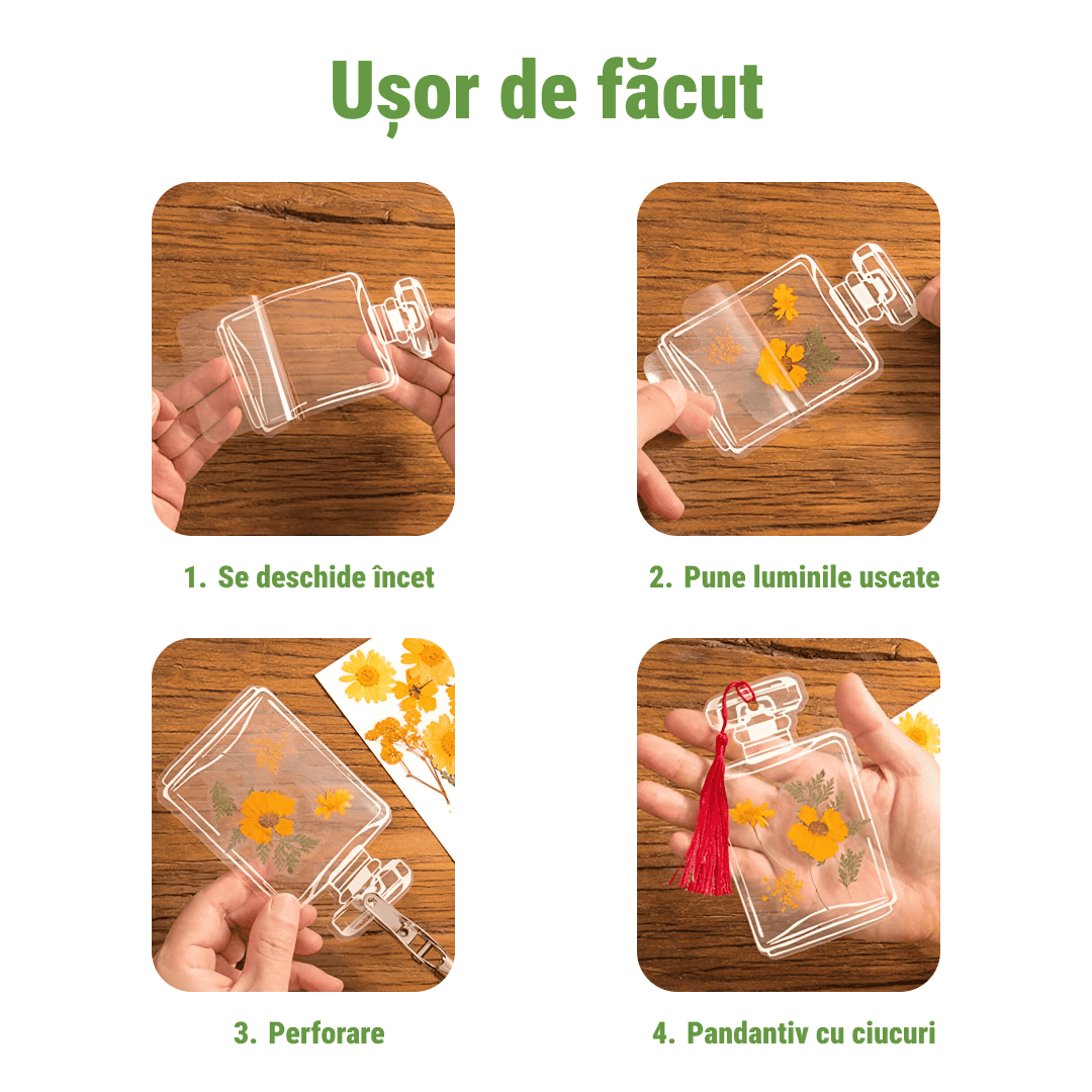 SEMNE DE CARTE CU FLORI USCATE – 80 BUC. FLOWERMARKS™ 1+1 GRATIS! - imagine 3