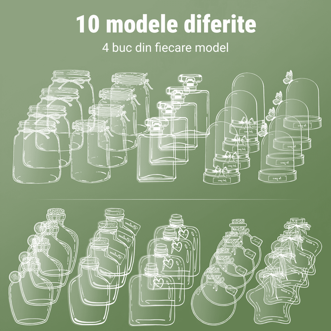 SEMNE DE CARTE CU FLORI USCATE – 80 BUC. FLOWERMARKS™ 1+1 GRATIS! - imagine 4