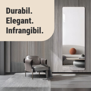Alternative view of MirrorFlex™ oglindă acrilică flexibilă autocolantă 120 x 40 cm