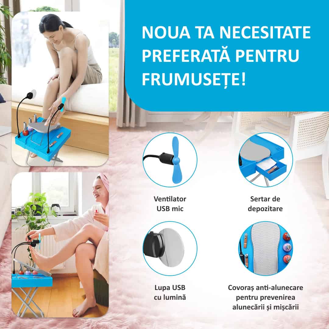 NailEase ™ - Stație Portabilă pentru Îngrijirea Unghiilor - imagine 2