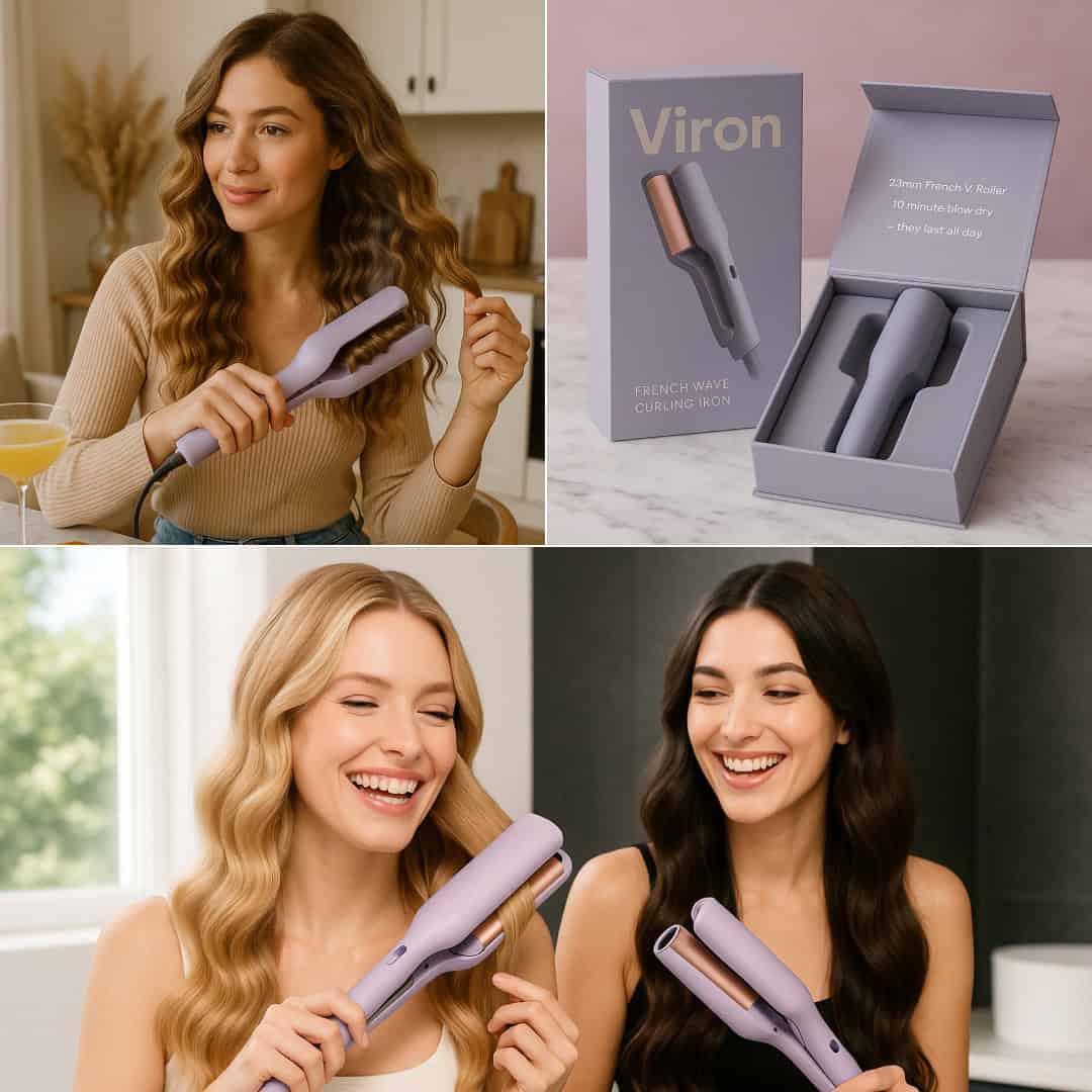 VIRON – creează valuri franțuzești în câteva secunde și bucură-te de ele toată ziua + CADOU - imagine 2