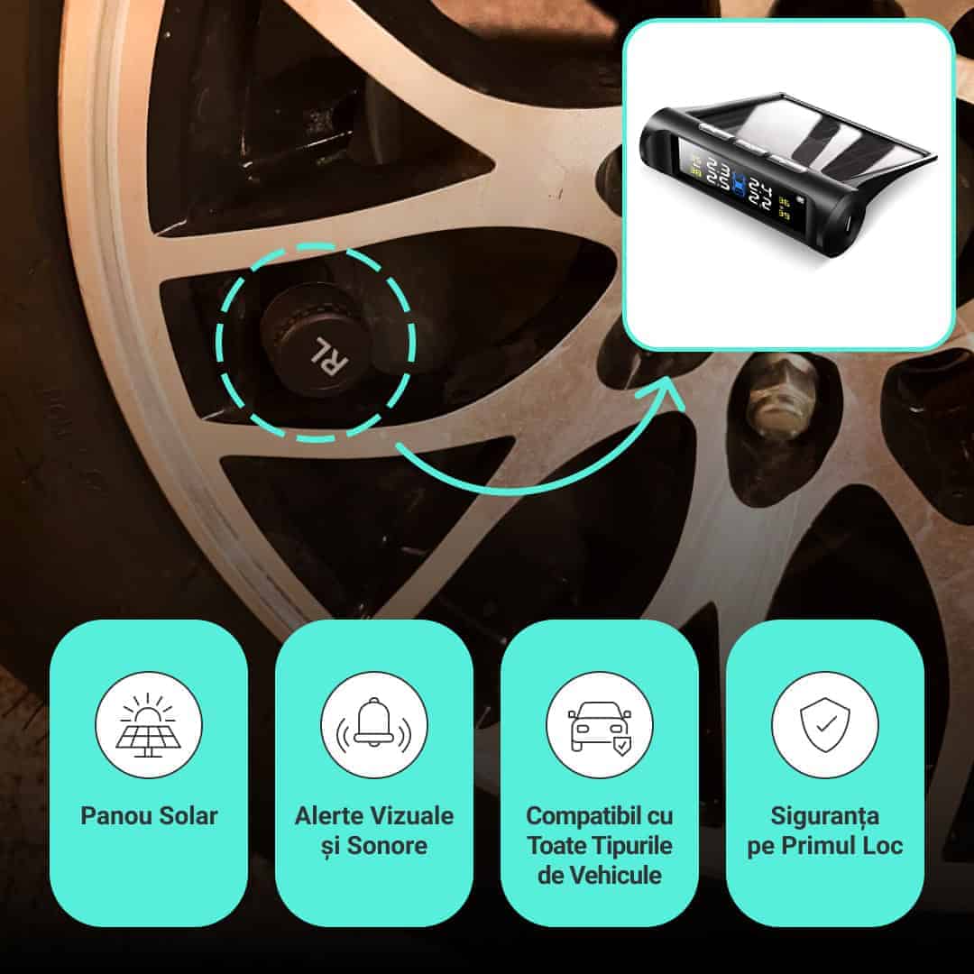 Riboton™ - Sistem de Monitorizare a Presiunii Anvelopelor Solar - imagine 4