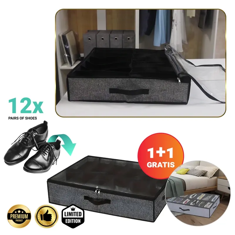 StoreEase™ - Organizator pantofi sub pat - 1+1 Gratuit