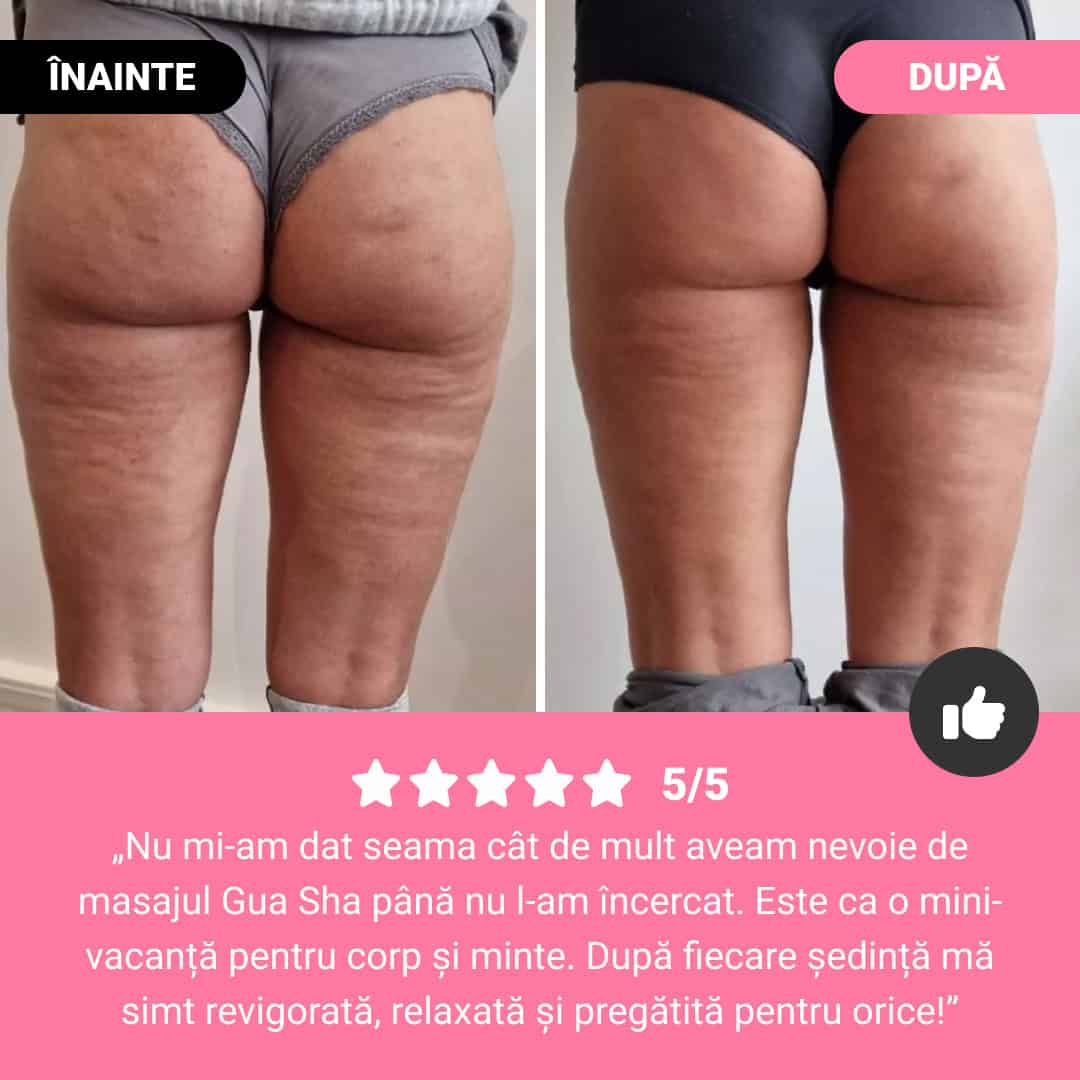 GUASHA – rolă de masaj pentru remodelarea corpului și reducerea vizibilă a celulitei și grăsimii - imagine 7