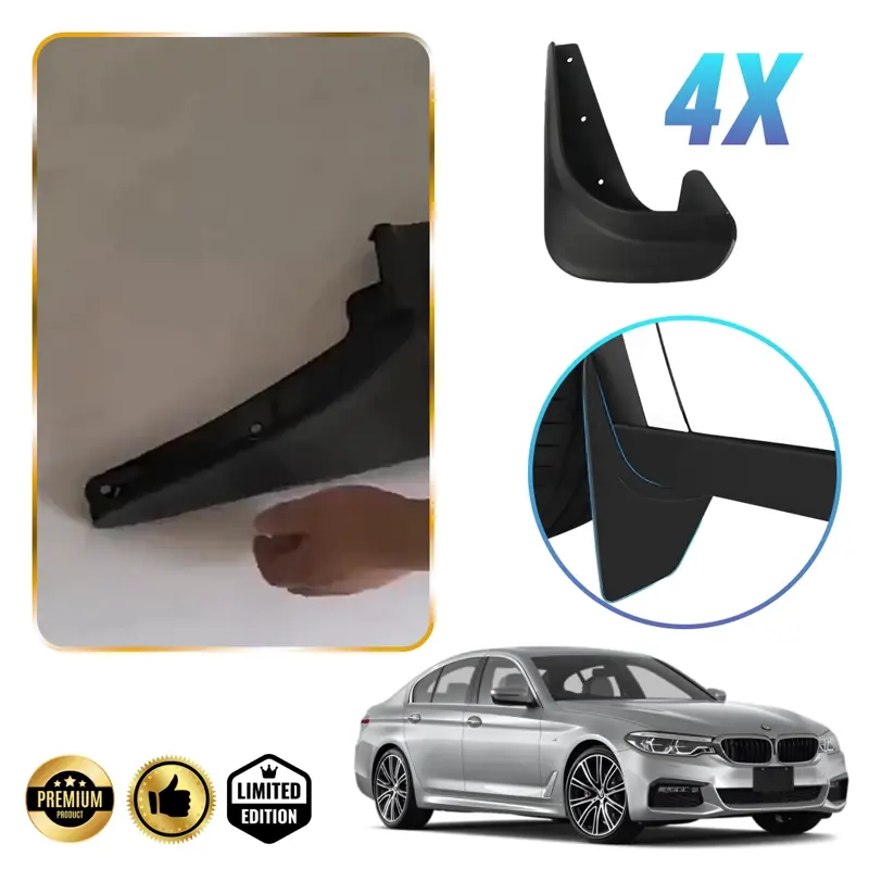 RuggedGuard™ - Parafango din cauciuc moale pentru vehicule - Kit universal 4 piese pentru mașini și SUV-uri