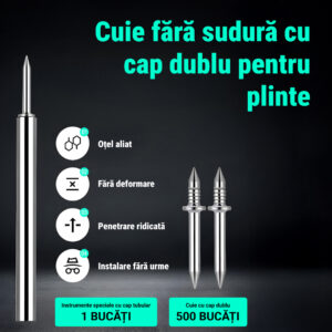 Alternative view of Naox™ – Set de cuie duble pentru plinte cu accesorii | Variante disponibile: 30x, 100x și 500x