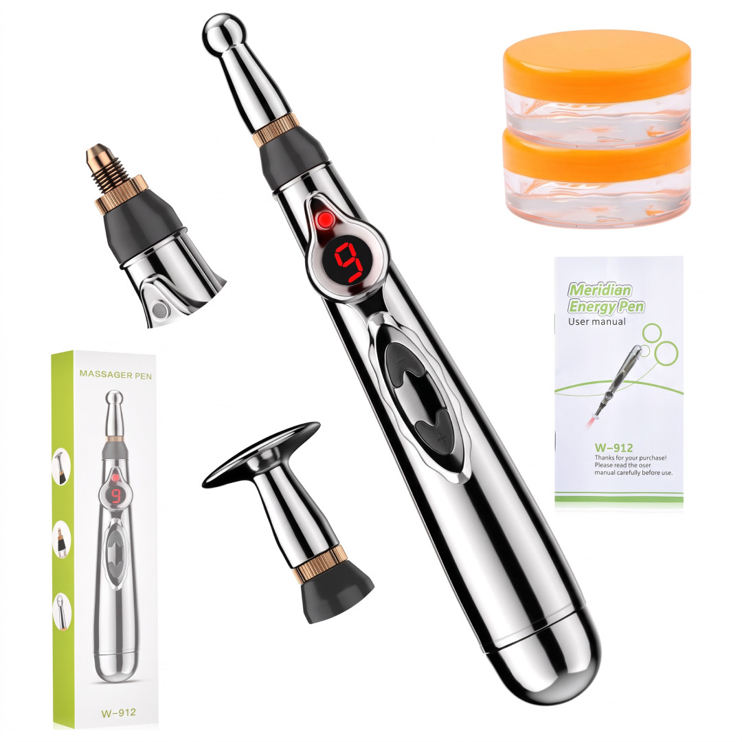 MassagePen™ – Stilou Electronic de Masaj pentru Acupunctură 3-în-1 - imagine 6