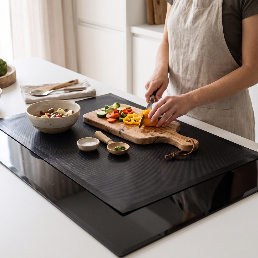 StoveCover – Covoraș de protecție din silicon pentru plită cu inducție - imagine 3